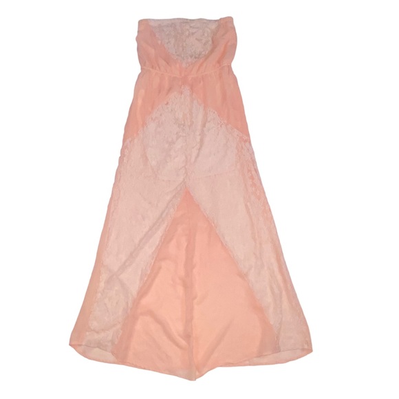 L8ter BOHO Lace Peach Maxi Dress - Women’s 4 - Picture 7 of 13